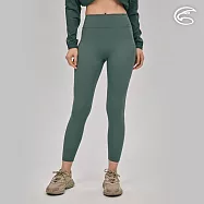 ADISI 女高彈快乾收腹提臀緊身褲AP2391104 (S-XL)|瑜珈褲 緊身長褲 Leggings 內搭褲 運動褲 抗UV 抗紫外線 吸濕速乾 L 香脂綠