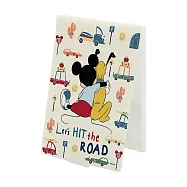 【Disney 迪士尼】折疊化妝鏡 公路旅行 米奇 (12*15*0.5cm) 公路旅行 深厚