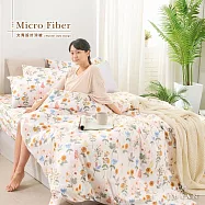【DUYAN 竹漾】舒柔棉單人床包涼被三件組 / 日葵小兔 台灣製