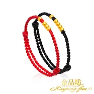 【金品坊】999.9古法金一生一世情侶手繩 女款0.09錢&plusmn;0.01|男款0.11錢&plusmn;0.01