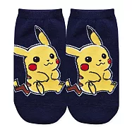 【ONEDER旺達棉品】寶可夢皮卡丘 超夢 路卡利歐 洛奇亞 直版襪 短襪 台灣製童襪- 皮卡丘 PK-A534S(15-22)