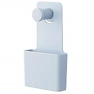 日本Like-it| 牆壁裝飾口袋型收納盒(單入) 水藍色