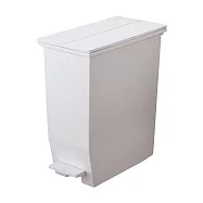 日本RISU|(H&H系列)踩踏對開分類垃圾桶 35L 灰白色