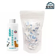 【P&H寵物家】沒有臭 2入組寵物擦澡液200ml+紙巾碇60顆(寵物清潔液)