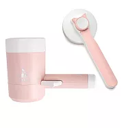【P&H寵物家】按壓式寵物除毛梳x1+狗狗洗腳杯x1 清潔工具組(貓狗脫毛梳/毛針梳/按摩梳/寵物洗腳杯) 深紫色洗腳杯+灰色除毛梳