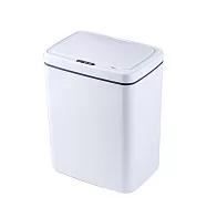 【H&R安室家】2入 智能感應垃圾桶(智能垃圾桶 感應垃圾桶 電動垃圾桶 紅外線 按壓式垃圾桶) 白色x2
