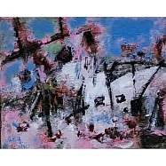 【玲廊滿藝】蔡仁德-有白屋的風景27x22cm