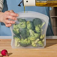 《Cuisipro》白金矽膠密封食物袋 | 環保密封袋 保鮮收納袋 - 白2L