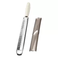 《Luigi Ferrero》Norsk止滑起司檸檬刨絲器 | 起司檸檬皮刨刀 乳酪刨屑 料理刨絲器 刨絲刀 切絲器 - 象牙灰3mm