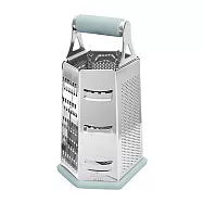 《Luigi Ferrero》Norsk 6in1筒型刨刀 | 刨絲刀 切絲器 - 粉藍23cm