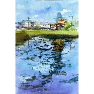 【玲廊滿藝】吳淑卿-等待綠稻27x38cm