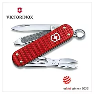 VICTORINOX 瑞士維氏 5用 58mm Alox Collection 鋁合金編織紅 0.6221.401G