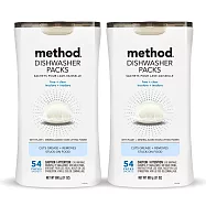 【箱購】Method 美則潔淨三效聰明洗碗球-無香料 54入x2盒(共108入)