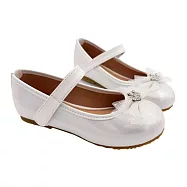 MIT米飛兔水鑽娃娃鞋-粉色 另有白色可選 (V004-2) 女童鞋 公主鞋 花童鞋 畢業典禮鞋 台灣製童鞋 MIT童鞋 娃娃鞋 米菲兔童鞋 miffy童鞋 19 白色