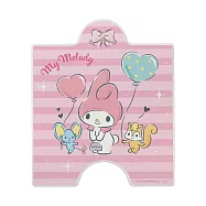 【Sanrio 三麗鷗】拼圖珪藻土杯墊 杯墊 矽藻土 (12*14*0.9cm) 條紋美樂蒂