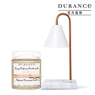 DURANCE朵昂思 經典手工精油蠟燭(180g)+南法大理石香氛融燭燈-公司貨-多款可選 白茶