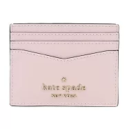 Kate Spade防刮愛心鉚釘六卡名片夾- 粉