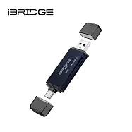 iBRIDGE Type-C+USB3.0多功能OTG讀卡機 藍