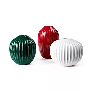 Kahler Hammersh&oslash;i 迷你花器三件組(限量綠/紅/白)