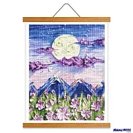 [HOMEHERE] DIY鑽石畫/春花秋月 掛軸無框版