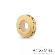Angemiel安婕米 925純銀珠飾 閃耀 固定珠 (金)