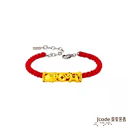 J&rsquo;code真愛密碼金飾 馬/羊包管招貴人硬金編織手鍊