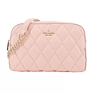 Kate Spade carey 小香菱格拉鍊斜背包- 粉