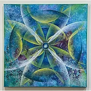 【玲廊滿藝】廖鎵玉-舞動心之境60x60cm