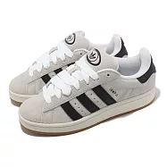 adidas 休閒鞋 Campus 00s W 女鞋 灰 黑 三線 麂皮 皮革 三葉草 愛迪達 GY0042 22.5cm WHITE/BLACK