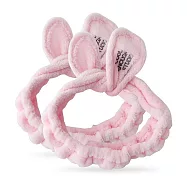 O&rsquo;Pretty 歐沛媞 韓版可愛兔洗臉髮帶(8X80cm)-多色可選 粉X2