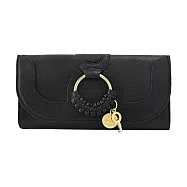 SEE BY CHLOE HANA系列翻蓋長夾 黑色