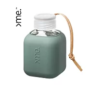 瑞士 SQUIREME Cute Cube 隨身玻璃水瓶 Y2|370mL 馥松綠