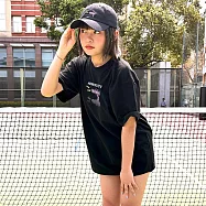 【黑潮原創 kuroi-T】【STREET】Kuroi-T小夥伴 客製文字|棉柔短踢 S 黑色-C款(若需客製文字，請備註)