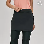 ADISI 女彈性快乾機能穿搭短裙AD2211084 (S-2XL)|四面彈性 排汗快乾 速乾 輕薄透氣 輕量 M 霧黑