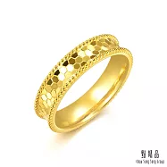 【點睛品】簡約蜂巢 黃金戒指_計價黃金(港圍19號)