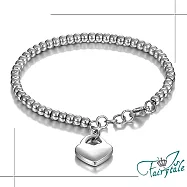 【伊飾童話】初心的愛*韓版圓珠鈦鋼手鍊/ 銀