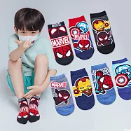 【ONEDER旺達棉品】MARVEL漫威直版襪 蜘蛛人 鋼鐵人 美國隊長兒童短襪 台灣製童襪- 美國隊長&蜘蛛人-ML-A579S