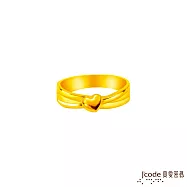 J’code真愛密碼金飾 非你莫屬黃金女戒指