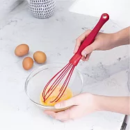 《Colourworks》矽膠打蛋器 | 攪拌棒 攪拌器 - 紅32cm