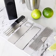 《BarCraft》Rabbit開酒器+迷你調酒器具4件 | 調酒用具 開酒器 過濾器 隔冰匙 檸檬刨絲器 吧台刀 攪拌棒 收納盒 隨身隨行 開酒器+迷你調酒器具4件