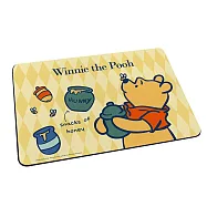 【Disney 迪士尼】軟式珪藻土地墊 菱格系列 熊抱 瑪麗貓 (60*40*0.5cm) 菱格維尼