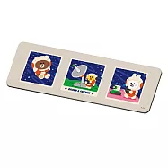 【LINE Friends】軟式珪藻土洗漱墊 外太空 熊大 兔兔 洗漱墊 浴室小物 (24*8*0.5cm) 衛星通信