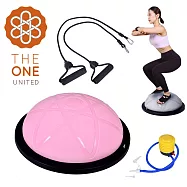 【The One】波力半圓平衡球/波力球/平衡球/有氧階梯踏板/波速球 粉色