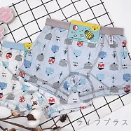 狐狸熊涼感男童平口褲-63486-2件X4卡 S 混色