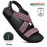 【福利品 Aerothotic】HADAL 高足弓 三條又型涼鞋 女 US7 粉紅色