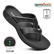 【福利品 Aerothotic】RAIDO 高足弓 造型夾腳拖鞋 女 US7 黑色