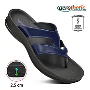 【福利品 Aerothotic】RAIDO 高足弓 造型夾腳拖鞋 女 US7 藍色