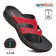 【福利品 Aerothotic】RAIDO 高足弓 造型夾腳拖鞋 女 US7 紅色