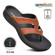 【福利品 Aerothotic】RAIDO 高足弓 造型夾腳拖鞋 女 US7 棕色