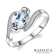 Majalica純銀戒指925純銀女戒 擁抱愛情 PR6005 7 美國圍7號